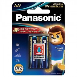 Pilha AAA Alcalina Premium c/2 Panasonic